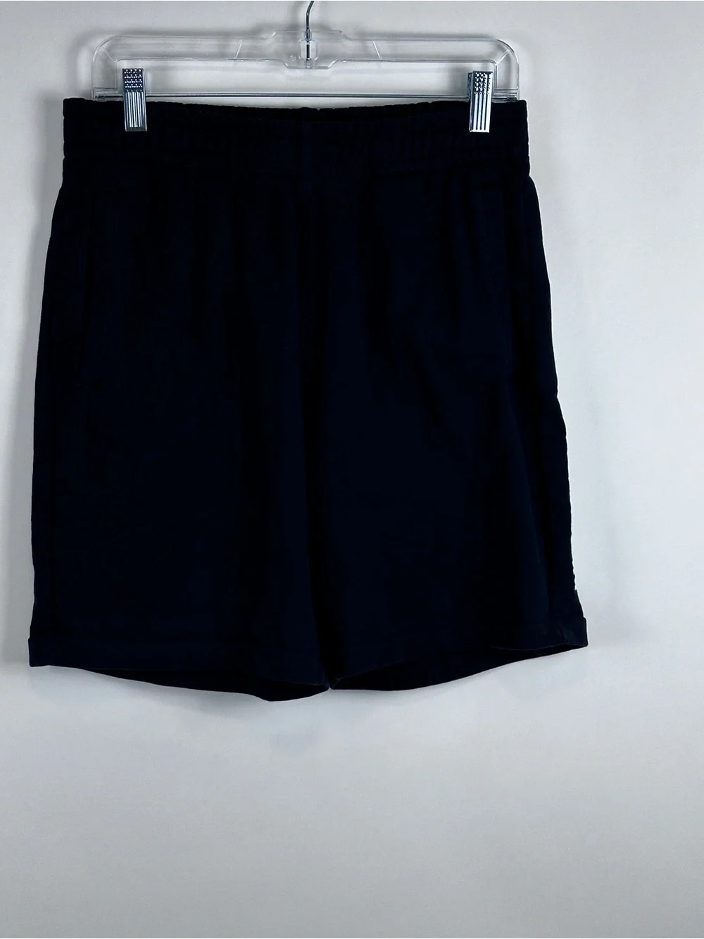 Calvin Klein Men’s Black Logo Sweat Shorts Elastic Waist Casual Athletic Shorts